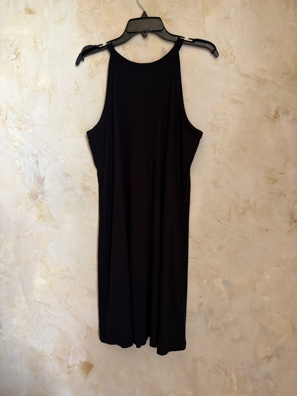 Old Navy Black Ribbed tank Dress New with tag